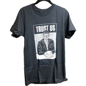 Black Rifle Coffee Company T-Shirt  Trust Us Newscaster  Short Sleeve SMALL NEW